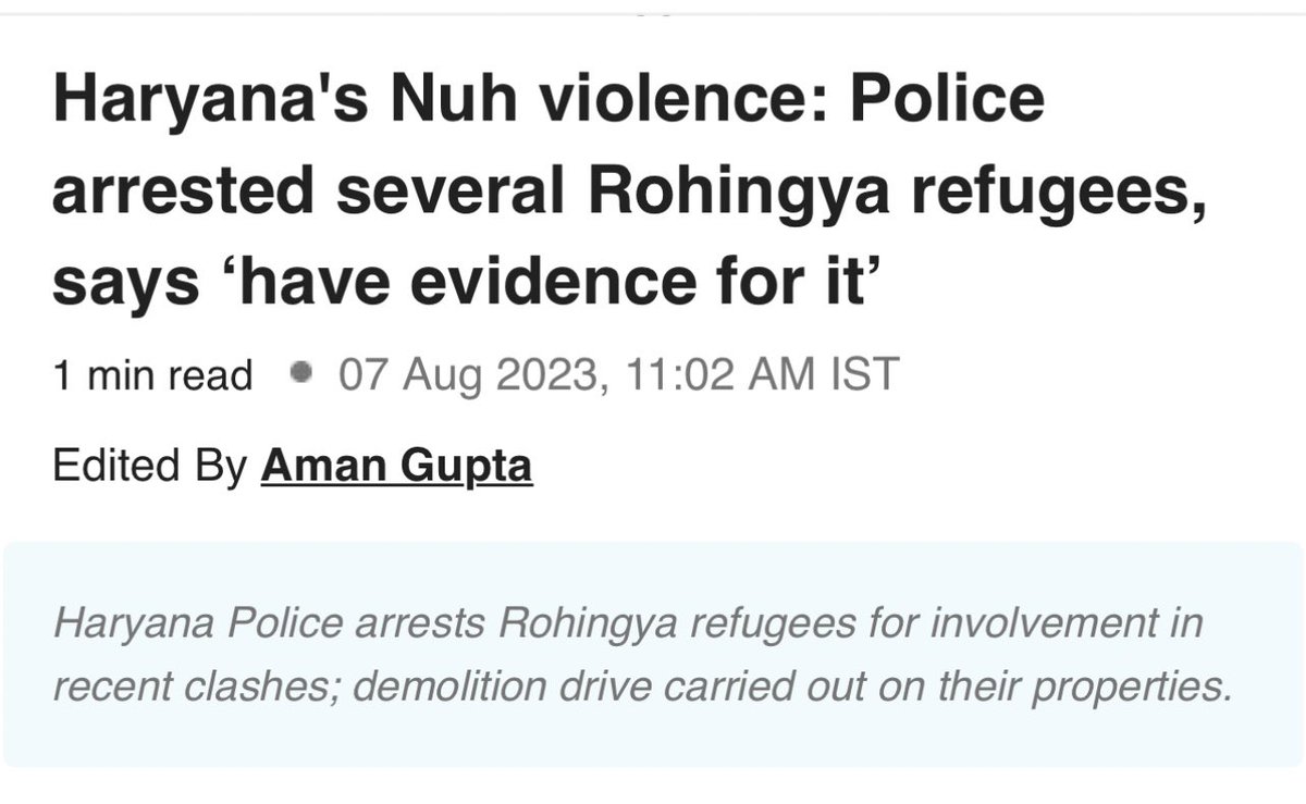 ishkarnBHANDARI's tweet photo. Rohingya came here, built houses illegally on Govt land and now do massive riots.

Is this why ecosystem fights to allow illegal immigration in Bharat.

Identify all &amp; deport them. https://t.co/LU5QwybqBC