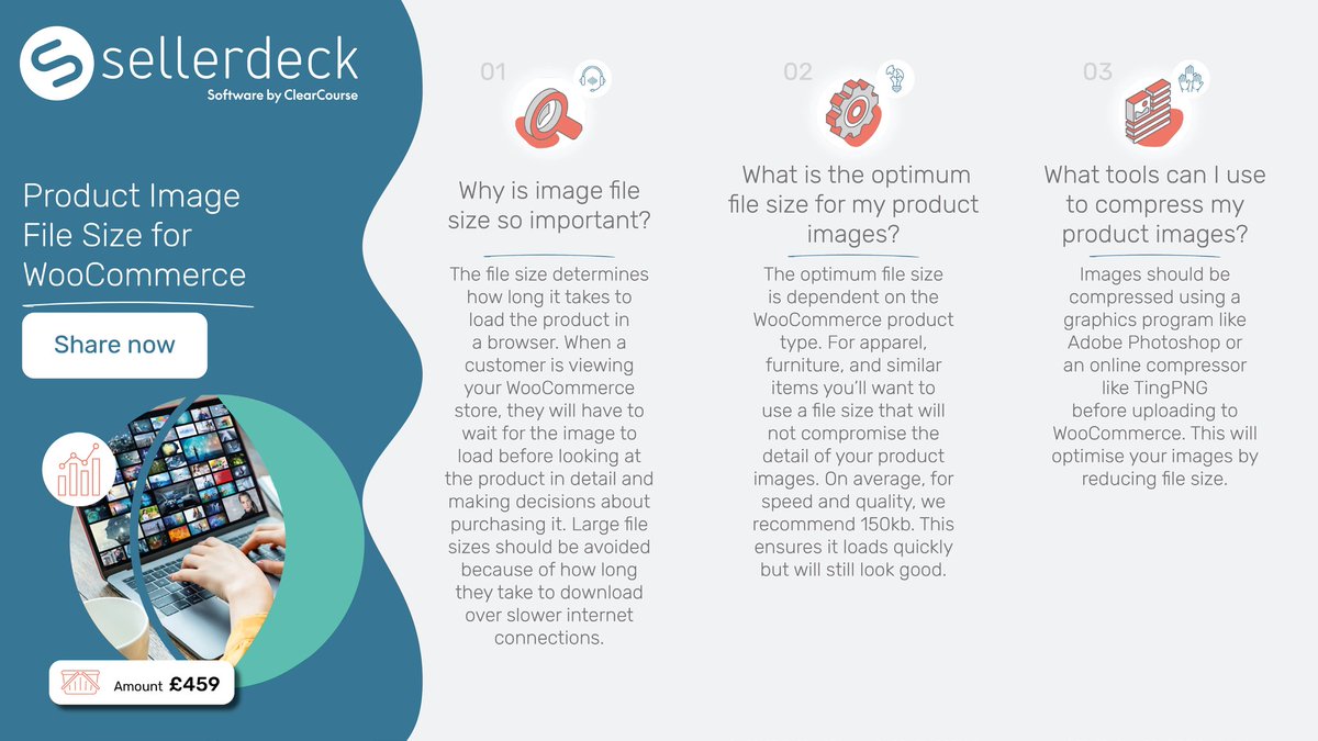 Sellerdeck's tweet photo. Are your product images optimised for WooCommerce? 

Click the link to find out more - https://t.co/igd77DoASL 

#sellerdeck #woocommerce #scalingecommercebusinesses https://t.co/mHT7QOC747