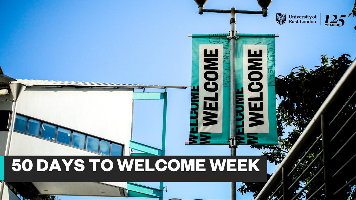 UEL_News's tweet photo. The countdown has begun! ⌛
Welcome Week is just around the corner - and we have a number of events in store to help new and returning students get settled in.
Find out more 👉 https://t.co/koXajU7j6L #WelcomeToUEL https://t.co/9mC3jG5MED