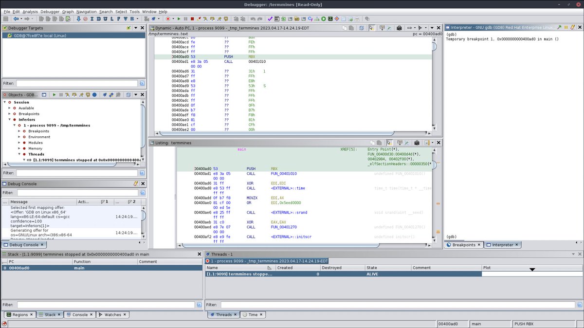 0xor0ne's tweet photo. Training material for Ghidra debugger directly from Ghidra development team:

https://t.co/W8MdGQJYrR

#ghidra #reverseengineering #infosec https://t.co/15dRcwkpEG