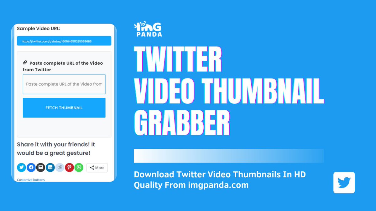 CreativeSa95597's tweet photo. 📹 Want to grab Twitter video thumbnails? 🤩🔎 Check out this handy Twitter Video Thumbnail Grabber tool! 🚀 Easily capture video thumbnails and make your tweets stand out. Give it a try here: https://t.co/nJtk0wYwTM #Twitter #VideoThumbnails #Grabber #TweetLikeAPro https://t.co/kuBzi9CzUX