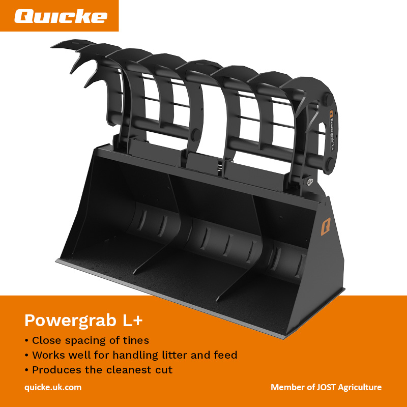 Quicke_UK's tweet photo. Implement of the Week: Powergrab L+
Efficient bucket grab designed for silage handling with large front loaders, telehandlers & wheel loaders
Find out more: https://t.co/S9nC23haBg
Ask your dealer for a Quicke
#QuickeUK #PowergrabL+ #ImplementOfTheWeek #WorkSmarterNotHarder https://t.co/ksE4uINVaW