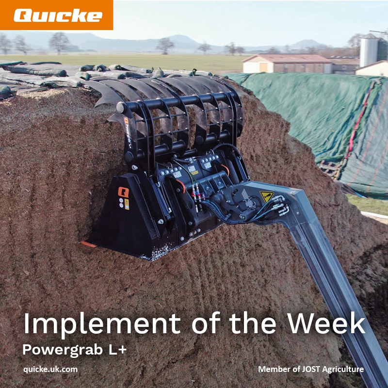 Quicke_UK's tweet photo. Implement of the Week: Powergrab L+
Efficient bucket grab designed for silage handling with large front loaders, telehandlers & wheel loaders
Find out more: https://t.co/S9nC23haBg
Ask your dealer for a Quicke
#QuickeUK #PowergrabL+ #ImplementOfTheWeek #WorkSmarterNotHarder https://t.co/ksE4uINVaW