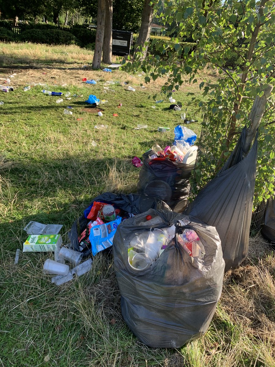 The remains of a birthday party on Hackney Downs this morning. All this rubbish abandoned just feet from a huge bin, left for someone else to clear up. I hope you’re ashamed of yourselves.
@ParkHackney #HackneyDowns