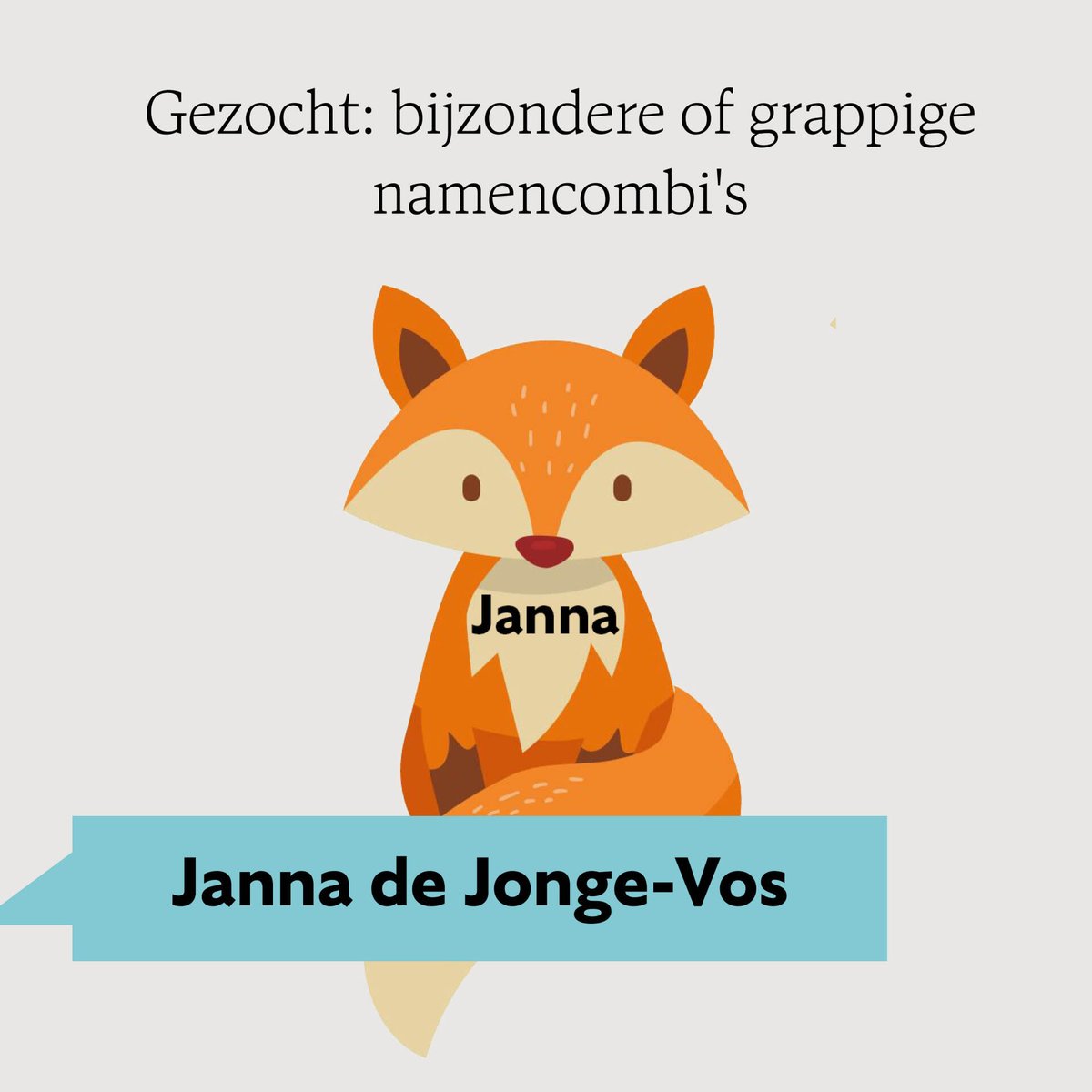 Soms is het of Cupido een zwak voor namen heeft. Dan treden meneer Boom en mevrouw Stam bijvoorbeeld met elkaar in het huwelijk. En soms hebben juist ouders een namentik. 
Ken jij meer bijzondere of grappige naamcombinaties? We verzamelen ze voor een stukje in Onze Taal.