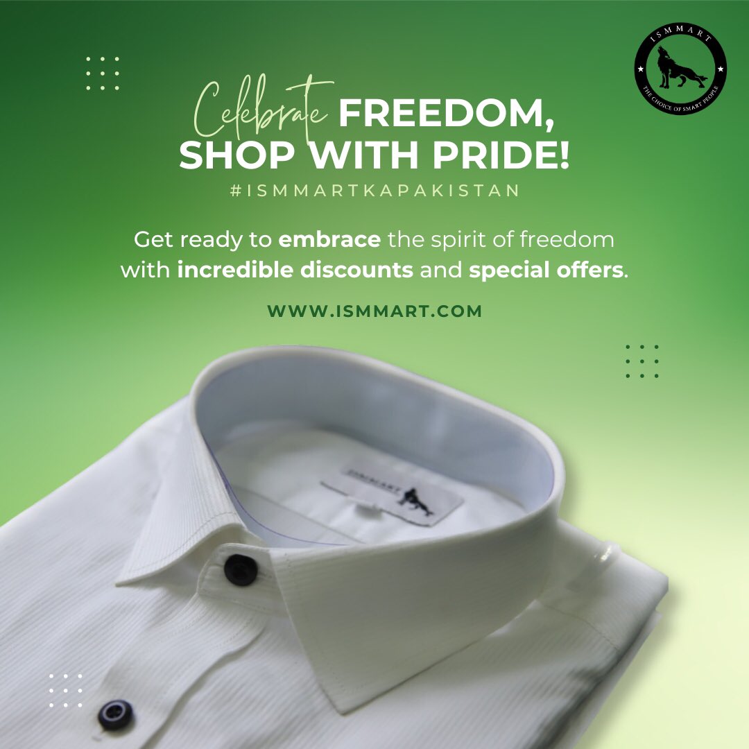 officialismmart's tweet photo. 🇵🇰 Get ready to celebrate freedom - shop now! 🇵🇰
Shop at https://t.co/HfjqvhnSV2 and show your patriotic spirit with our limited time Independence Day collection – Grab Your Favorites Now!
#ISMMARTkaPakistan #IndependenceDaySale #ShopWithPride #AmazingDeals https://t.co/KOusgW2p7C