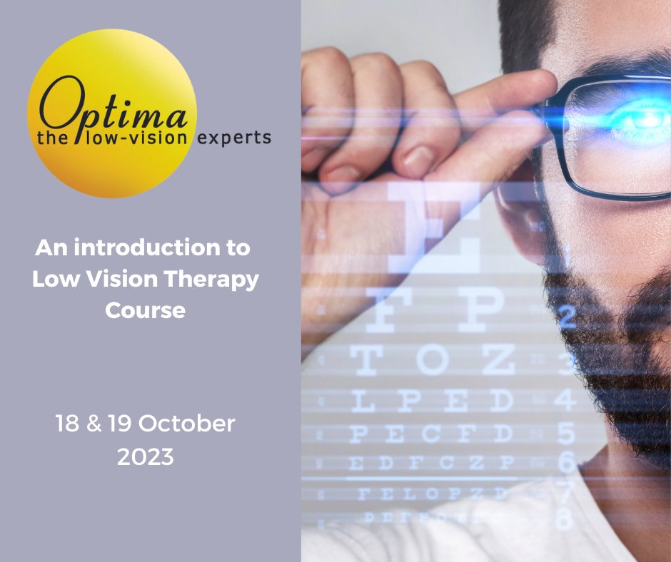 Only a few spaces left on our 2 day 'Introduction to Low Vision Therapy' course, designed for specialists &amp; staff involved in providing assessment &amp; rehabilitation services for people with low vision. Contact us for details. #lowvisionawareness #lowvision #visuallyimpaired