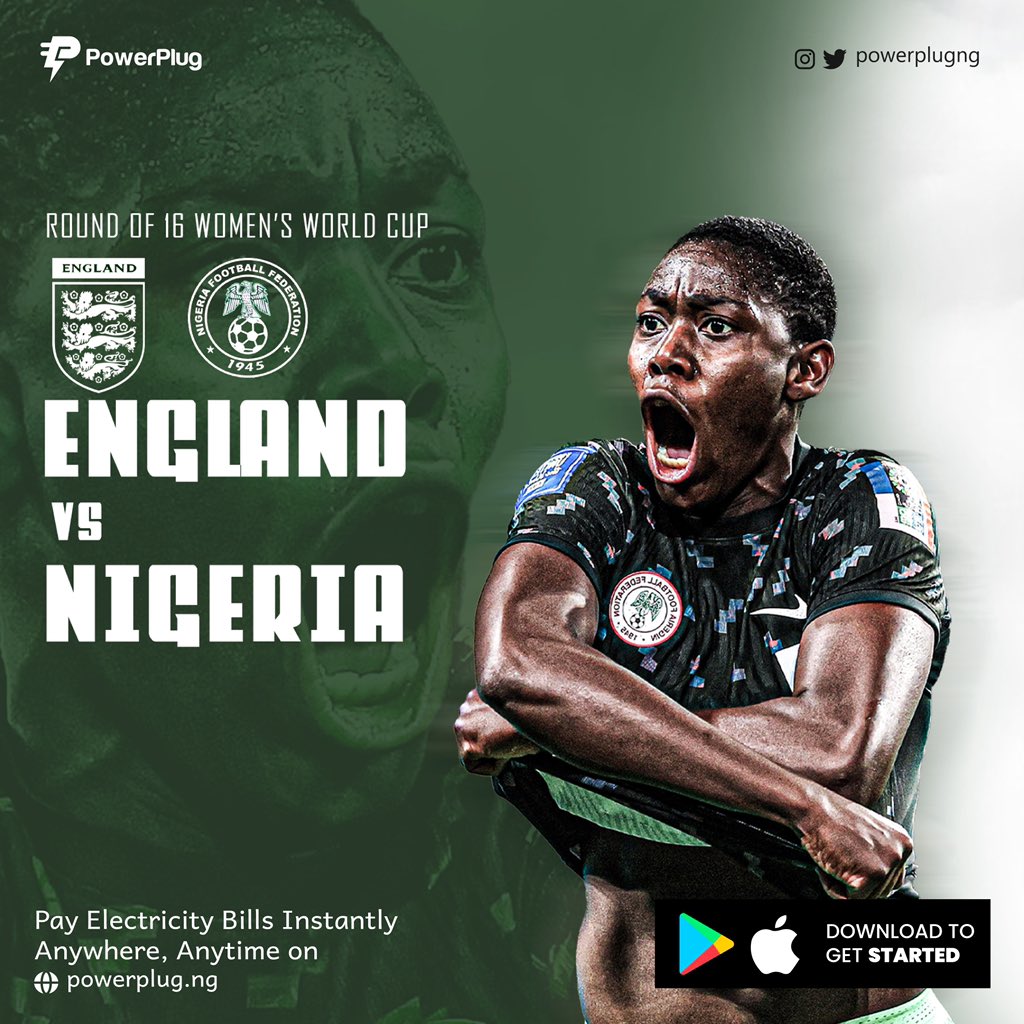 powerplugng's tweet photo. What’s your prediction on Super Falcon’s game today? 👑
——————————————
Pay your electricity bills on PowerPlug💡
Visit https://t.co/xLtCGBiD0E or click on link to download mobile App https://t.co/JDJffUhedj
#superfalcons #nigeria #football #roundof16 #ENGNGA #BBNaija #InterMiamiC https://t.co/1jFkMvhzyb