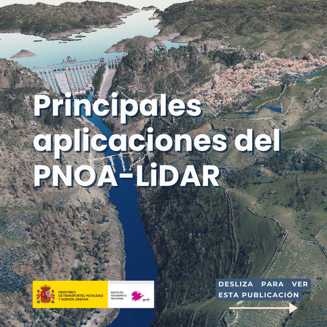IGNSpain's tweet photo. 🤔¿Conoces las principales aplicaciones del PNOA-LiDAR?✈️

➡️Adéntrate en el hilo🧵para ver cuáles son las utilidades de este proyecto que surge de incorporar tecnología #LIDAR al #PNOA (Plan Nacional de Ortofotografía Aérea) 

#IGNSpain #CNIG @mitmagob #ImágenesAéreas #MDE #3D https://t.co/OhgER27J2G