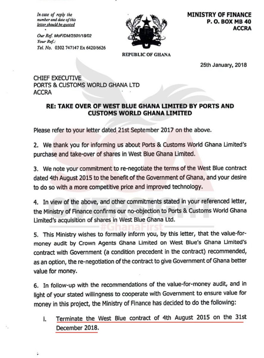 S_OkudzetoAblak's tweet photo. The silence of the Ministry of Finance many days after the “Kitchen Scandal” broke is most deafening.

They must be explaining to Ghanaians why they were entertaining Gabby’s threats in the face of  the Value for Money Assessment Report submitted to the Ministry on August 11, https://t.co/N3t6VqEPZZ