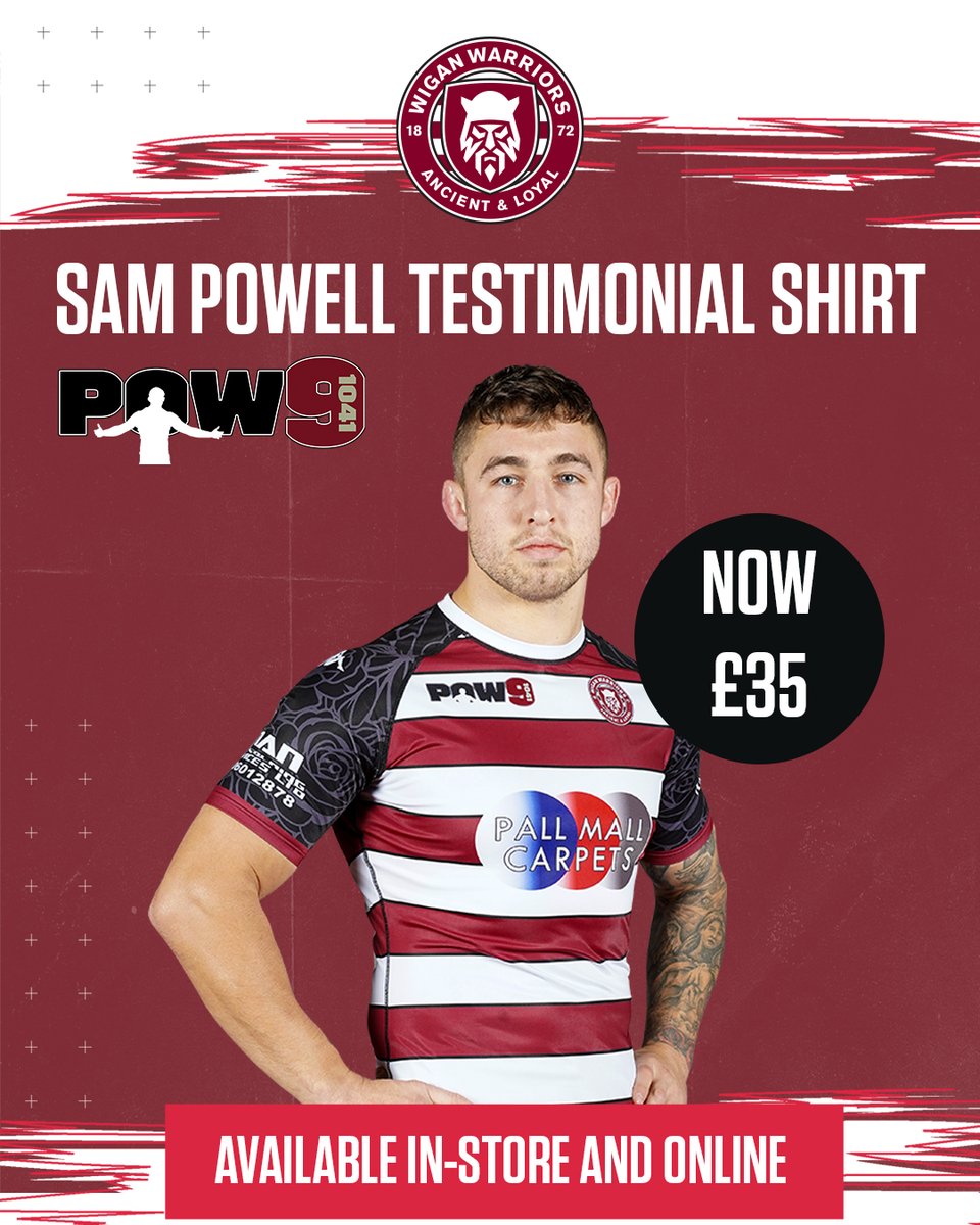 👕 Remaining stocks of @Pow9Rl Testimonial Shirts are now just £35! Available in-store or online 👉 wwrl.net/pow9rl #WWRL