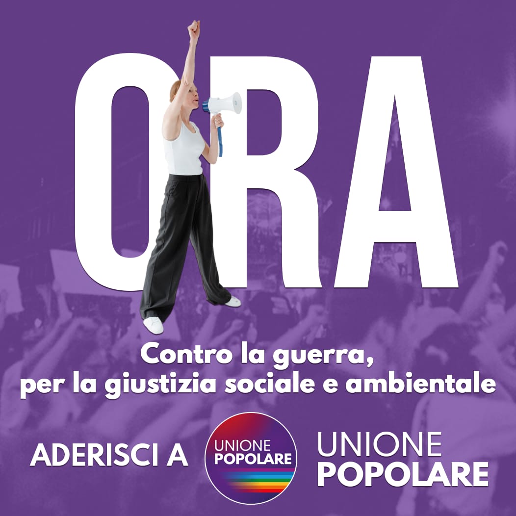🟣 Car* compagn*,
da questo momento sono aperte le adesioni a #UnionePopolare!

Unione Popolare è uno spazio politico formato da singoli e organizzazioni, aperto a chi vuole partecipare per creare una dinamica politica capace di integrare identità politiche e pratiche diverse 👇
