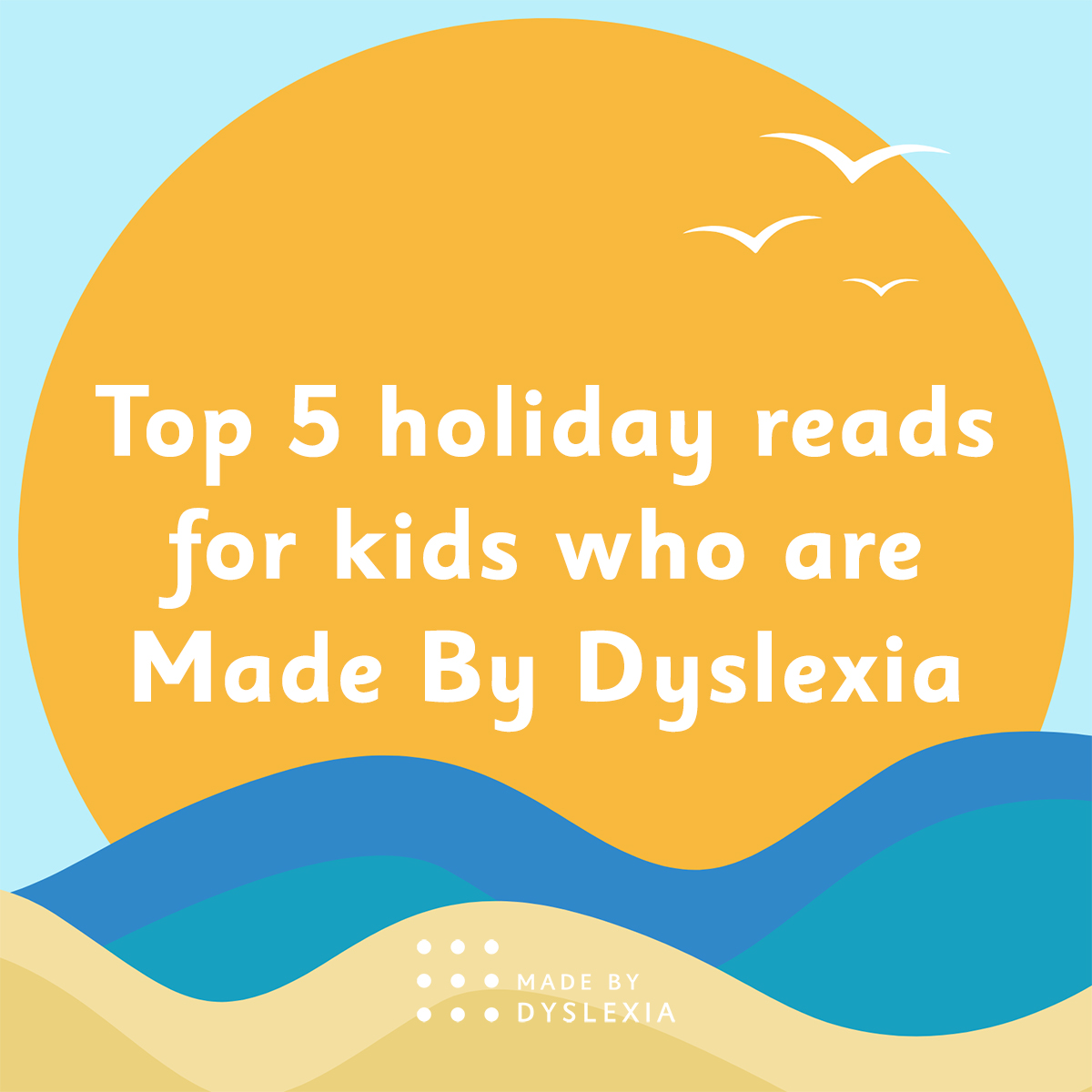 kate_griggs's tweet photo. School's out for summer! ☀️
It's time for sunshine, sandcastles, and stories that have dyslexic #Imaginers & #Storytellers asking for one more page...
📚 Here are 5 great holiday reads for children who are @MadeByDyslexia, featuring my own book, Xtraordinary People. https://t.co/6XqSMvsRfM