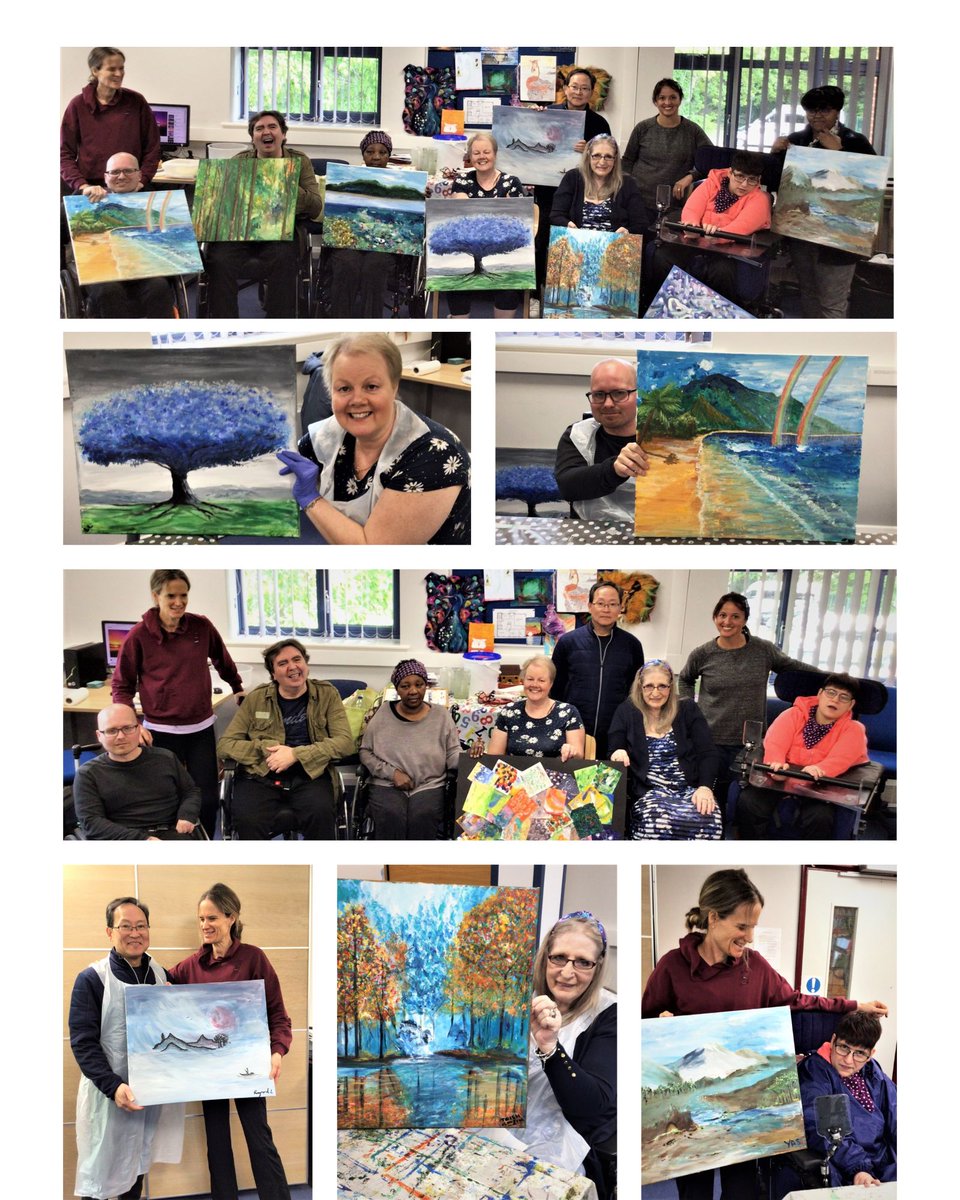 DisInitiative's tweet photo. Fantastic artwork with help from our local tutor Penny. Well done to all clients that took part over the last 10 weeks 👏 

#disability #artwork #charity #nonprofit #art https://t.co/sDTdNCZqT7