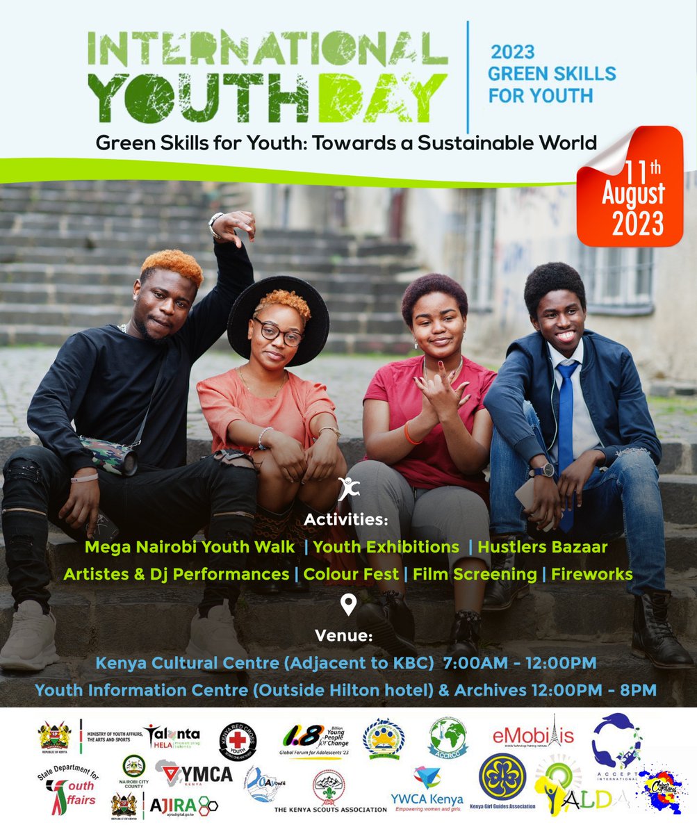 Oayouthkenya's tweet photo. Today, the world is embarking on a green transition. The shift towards an environmentally sustainable &amp; climate-friendly world is critical not only for responding to global climate crisis but also for achieving SDGs - @UN
#IYD2023
#YouthForClimateChange
#GreenSkills @TinadaOrg https://t.co/iQ2KbLXawx