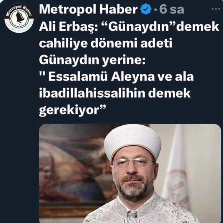 avkapanan4's tweet photo. Ali Erbaş'a inat hepinize günaydın... https://t.co/8KfZfKM0fZ