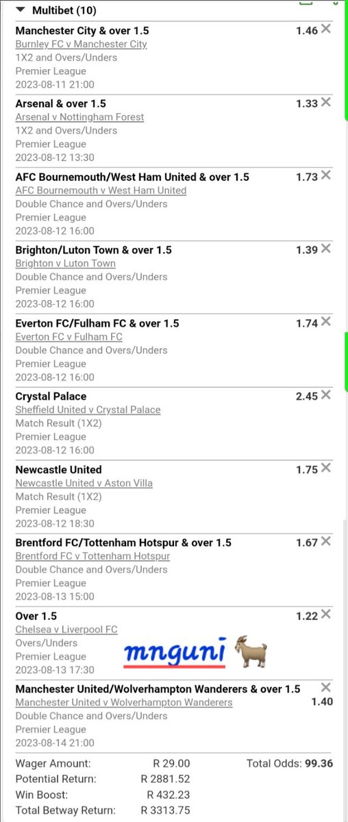 I hope this season will bring us Money 
🦁

the Multi Bet betslip X537325EB betway.co.za/bookabet/X5373…