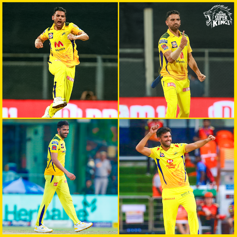 ChennaiIPL's tweet photo. Swing back to the past Ft. Birthday Cherry! 🥳

#WhistlePodu #Yellove 🦁💛
