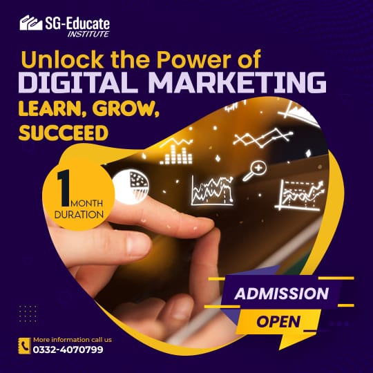 sgeducatee's tweet photo. "Unlock your business's true potential with our cutting-edge Digital Marketing Course and dominate the online landscape!"
Last batch With Discount offer
.
Contact Us : 0332407079
https://t.co/TmAEak6Uth
#digitalmarketing #digitalmarketingtips #digitalmarketingcourse https://t.co/j4G2cu44yC