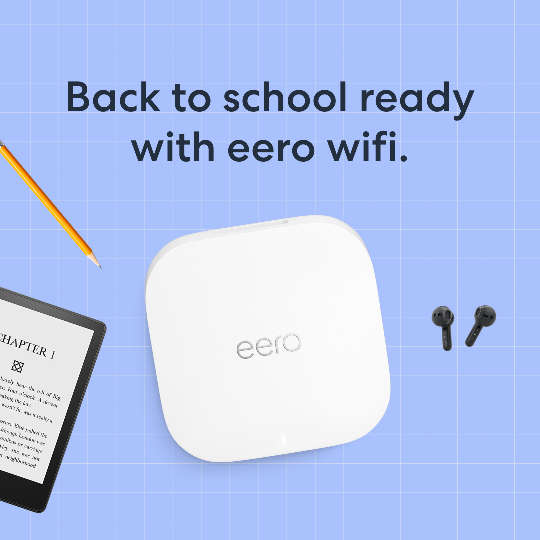 eero on X: ✏️ Whether they're heading back to campus or studying at your  dining table, get the upgrade they need to ace back to school 🎒 Shop   now for 20%