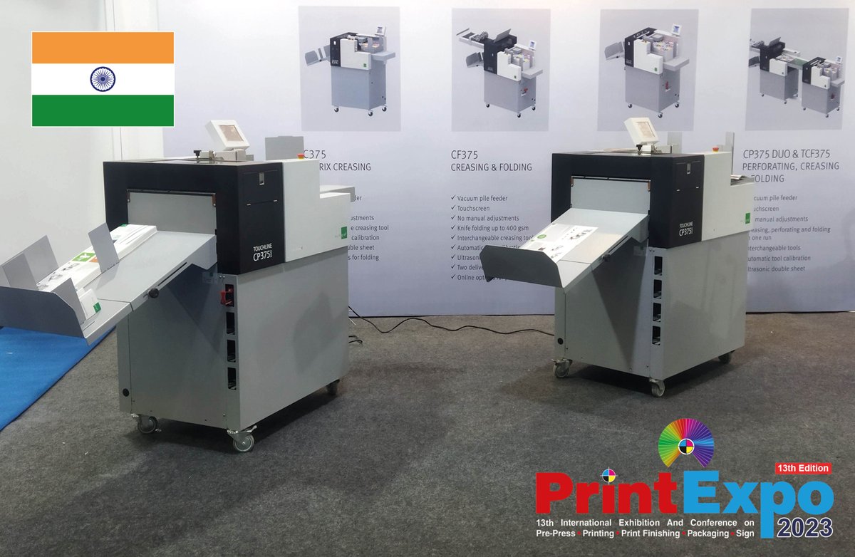 multigraf_swiss's tweet photo. Next stop: PrintExpo, Chennai 🇮🇳 (3-5 August) | Hall 2, G03/04. Talk to us about the best solutions for print finishing, e.g. CP375 DUO - creasing & perforating. We look forward to your visit in Chennai.
#groverindustries #multigraf #printfinishing #swissmade🇨🇭#india #printexpo https://t.co/yV6u6RXPUA