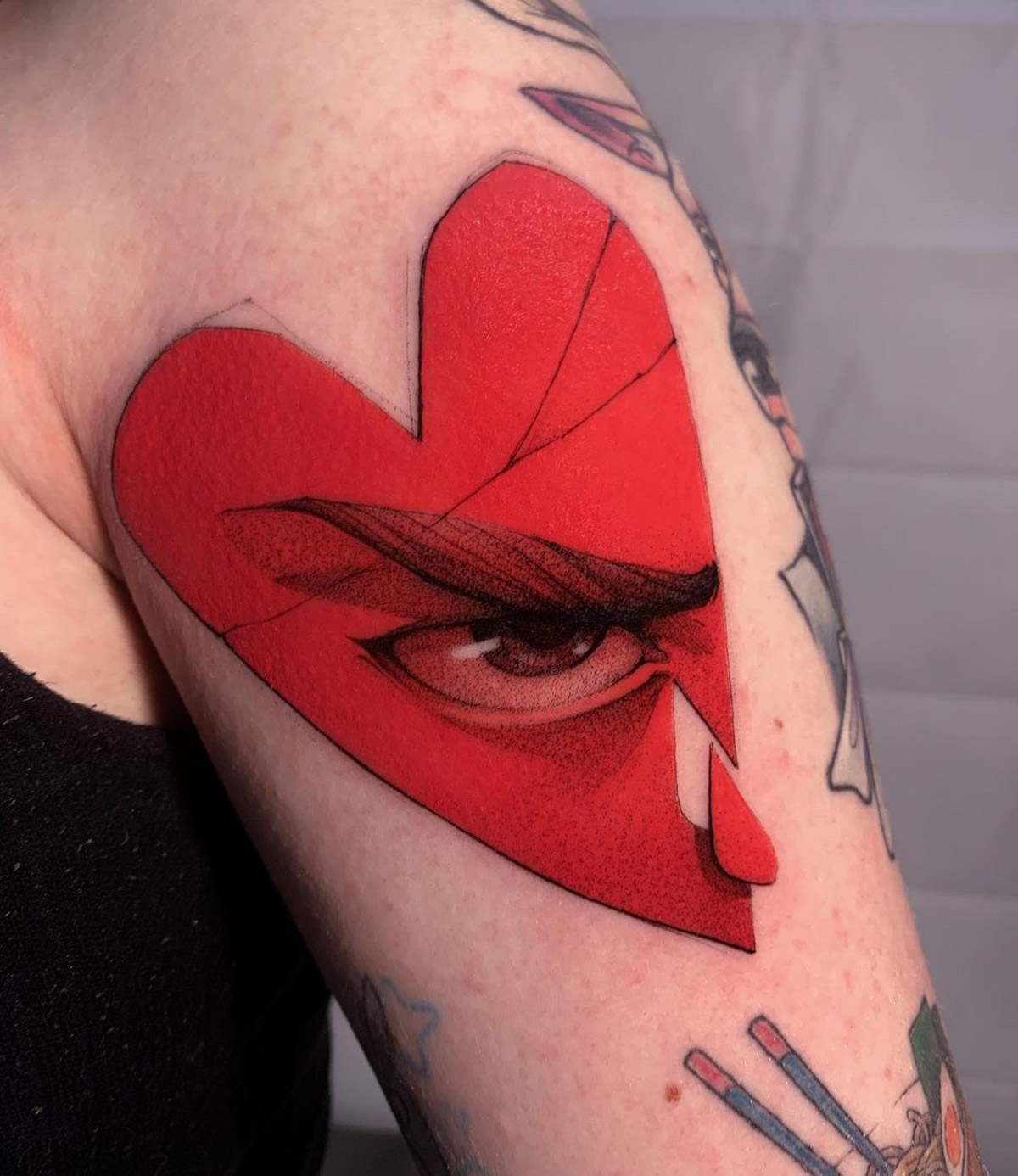 Broken Heart Tattoo Designs For Girls