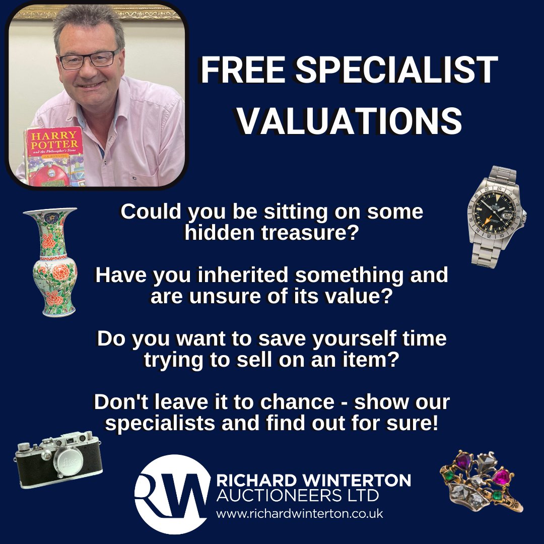 Hunt through your home as there might be treasures where you least expect them🎉

Don’t miss out email us today to book your appointment😁
Richardwintertonvaluations@gmail.com

#freevaluations #valuationsuk #auctionhouse #antiques #houseclearances