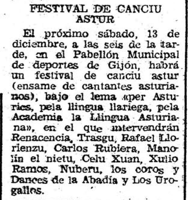 CelebresCoses's tweet photo. añu 1980: Festival de canciu astur
#CelebresCoses #Asturies #oficialidá #XulioRamos #CarlosRubiera #CorosYDancesDeLAbadía #LosUrogallos #ManolínElNietuDeCeluXuan, #Nuberu #RafaelLlorienzu #Renacencia #Trasgu
más COSES CÉLEBRES en: https://t.co/31VpBbWc9L https://t.co/4aEXo7s3jm