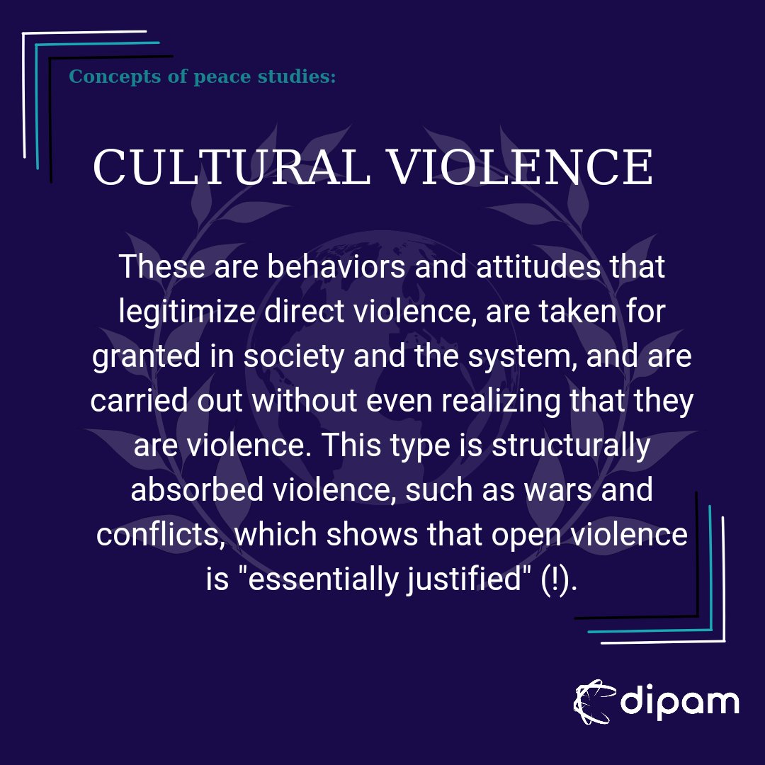dipamorg's tweet photo. ℹ️ Bilgi Kartı (Barış Çalışmaları): Kültürel Şiddet
ℹ️ Info Card (Peace Studies): Cultural Violence
#meşru #toplum #sistem #davranış #tutum #haklı #legitimize #society #system #behavior #attitude #justified https://t.co/yOp1EdKlmE