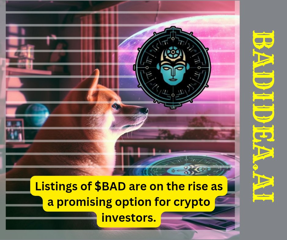goli124000_CMT's tweet photo. Join the revolution. Embrace the future. Get involved with #BADIDEAAI and witness AI like never before.
🌈🌈🌈
https://t.co/BLn9HXAcsr
🌧️🌧️🌧️
#Shibarium #ShibariumBeta #BADIDEAAI $BAD https://t.co/OQdKjEteWe
