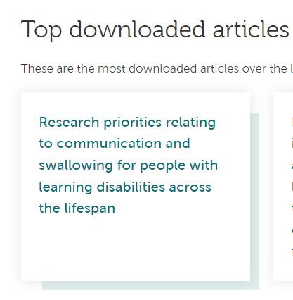 Katie Chadd (@katie_chadd) on Twitter photo Thank you <a href="/SLTLaurenL/">Lauren Longhurst</a> for alerting us - our paper on phase 1 of the <a href="/RCSLTResearch/">RCSLTResearch</a> priority setting project for learning disabilities was one of the top downloaded papers <a href="/TizardCentre/">Tizard Centre</a> ! <a href="/AmitSaLT/">Amit Kulkarni</a> <a href="/bangerasai/">Sai Bangera</a> <a href="/vjoffe/">Professor Victoria Joffe</a> @JoWallinger <a href="/EmmaPagnamenta/">Emma Pagnamenta</a> <a href="/dellamoney/">della money</a> <a href="/RPalmerSLT/">Rebecca Palmer</a> 👏⤵️ Thank you <a href="/SLTLaurenL/">Lauren Longhurst</a> for alerting us - our paper on phase 1 of the <a href="/RCSLTResearch/">RCSLTResearch</a> priority setting project for learning disabilities was one of the top downloaded papers <a href="/TizardCentre/">Tizard Centre</a> ! <a href="/AmitSaLT/">Amit Kulkarni</a> <a href="/bangerasai/">Sai Bangera</a> <a href="/vjoffe/">Professor Victoria Joffe</a> @JoWallinger <a href="/EmmaPagnamenta/">Emma Pagnamenta</a> <a href="/dellamoney/">della money</a> <a href="/RPalmerSLT/">Rebecca Palmer</a> 👏⤵️
