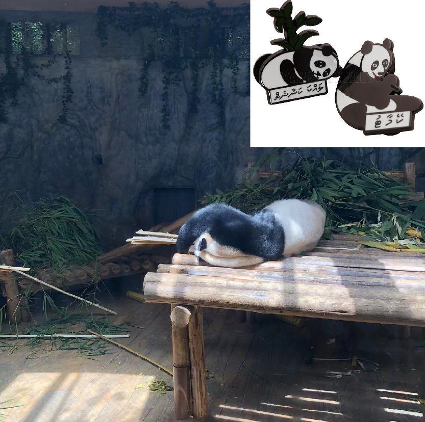 Cute Panda #HardEnamel #Pin 😁,It's so funny, always sleeping:)
