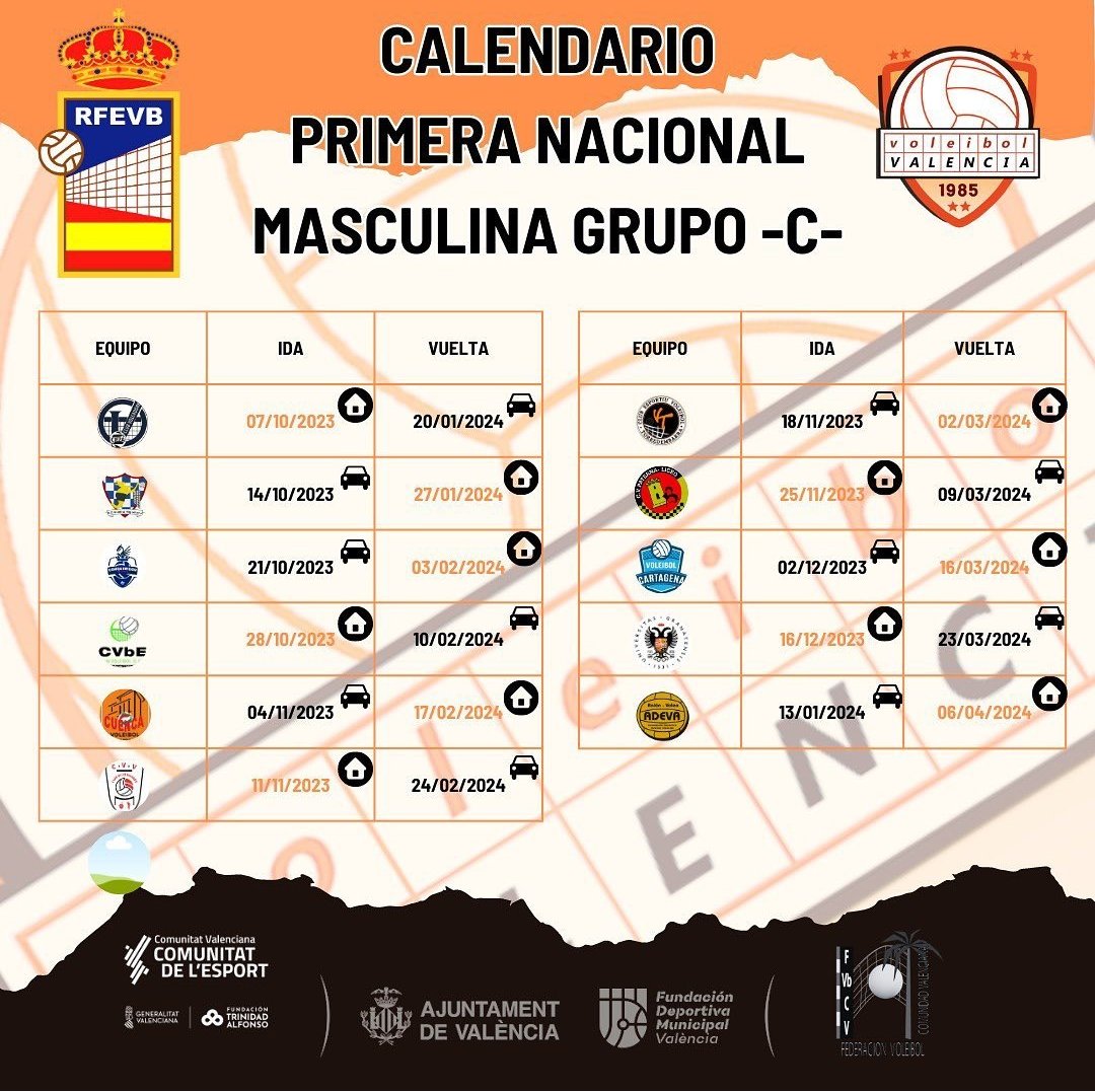 📅🏐 Primera Nacional Masculina

Ya tenemos el calendario de la temporada 23/24 para nuestro equipo masculino de Primera Nacional.

🔜 Empieza la cuenta atrás para el arranque del nuevo año deportivo.