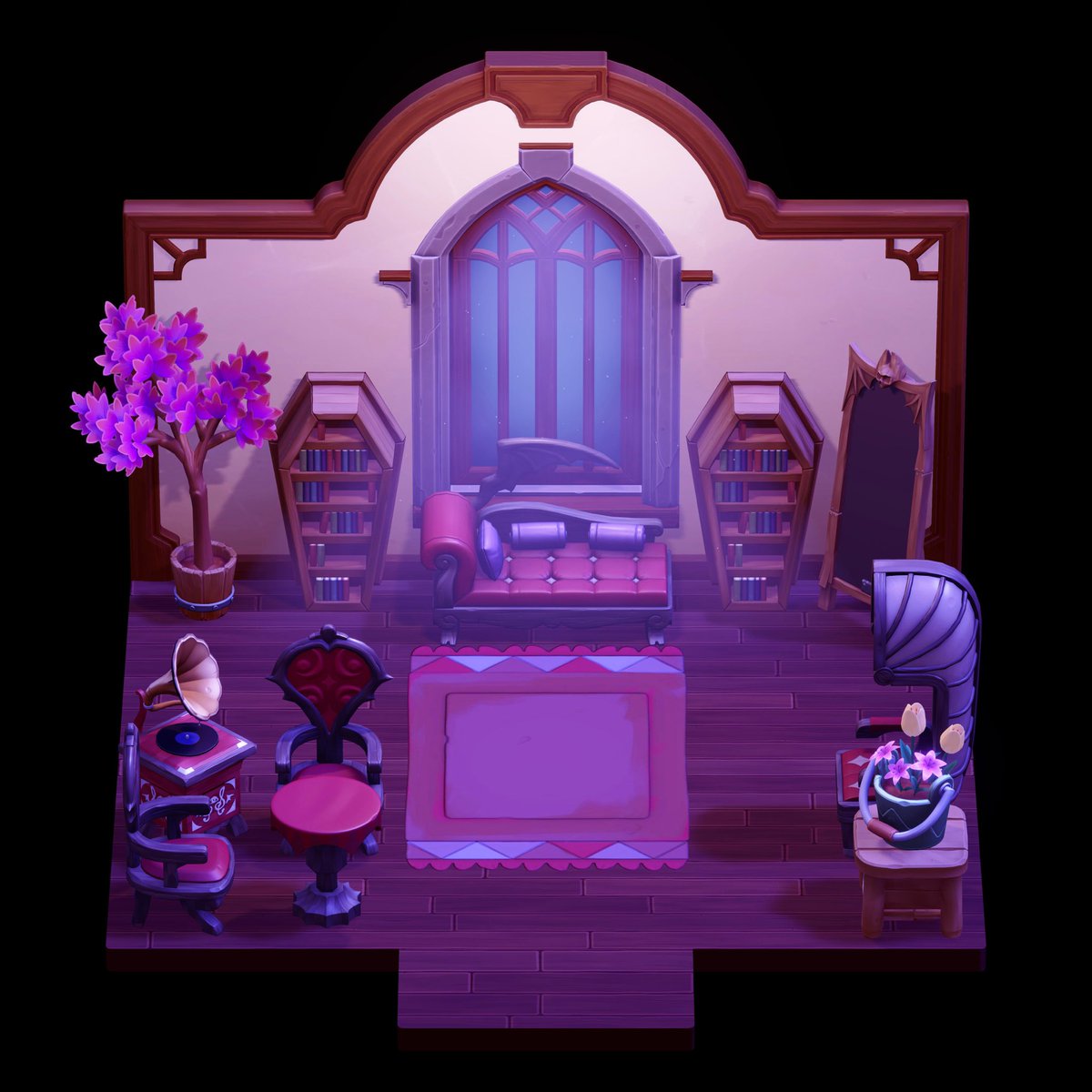 MoonlightPeaks's tweet photo. We’re working on some different lighting setups for the interiors! 🫶🏼💜

#indiedev #gamedev https://t.co/z9ywu1plB9