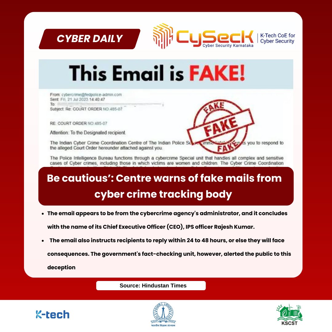 CySecKCoE's tweet photo. Stay up-to-date on the latest cybersecurity news with our #cyberdaily.
Read more:
https://t.co/ZglcJctZys
Follow us for more cyber security related content🙏 https://t.co/Gw8UrKFP5N
