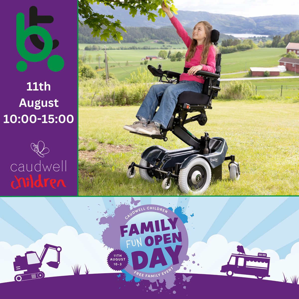 See you Friday? 😎🦼🍦 Morning everyone - Hope you had a great weekend! We’ve got a good week lined up and are looking forward to taking some Balder chairs to display at the @caudwellkids Open Day in Staffordshire on Friday. Will we see you there? ☀️