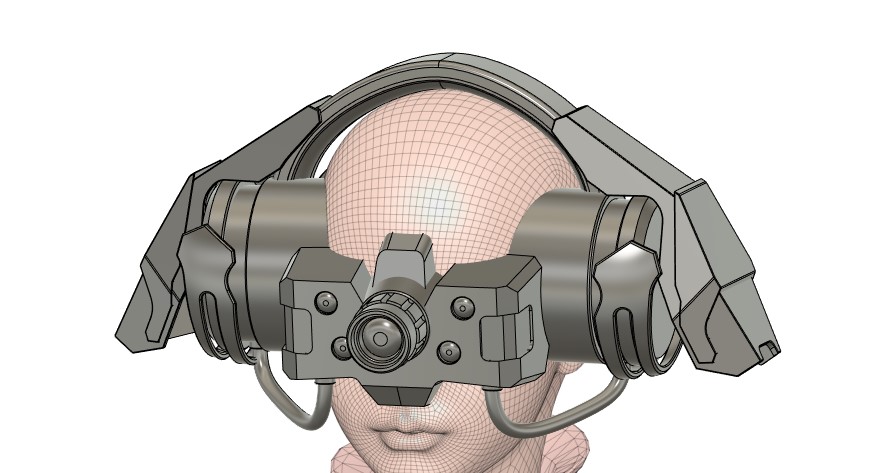 Hiata_Arts's tweet image. #ProjectF  モデル小話、
と言うことで書いていくよ
今回はsci-fiリーファ頭部デザイン
リーファの頭部はいくつかプランがあったんですよ今回はそのいくつかの案を紹介していくよ
三案くらい作って
最終的に三案目になったんだよね、
一案目が蜘蛛と特殊部隊とナイトビジョンをイメージした感じ