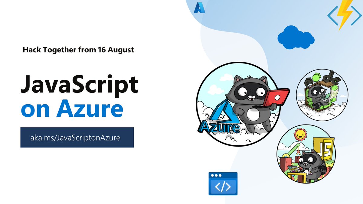 Join us to interact with this👇amazing team:

<a href="/saragibby/">Sara Gibbons</a> <a href="/AnfibiaCreativa/">Natalia Venditto🦋</a> <a href="/elbruno/">El Bruno 🇨🇦 🎗️</a> <a href="/cynthiazanoni/">Cynthia Zanoni</a> <a href="/glaucia_lemos86/">Glaucia Lemos 🌊🤿🐠</a> <a href="/nitya/">Nitya Narasimhan, PhD | 🦋</a> 

Click to learn more and register: aka.ms/JSHackTogether…