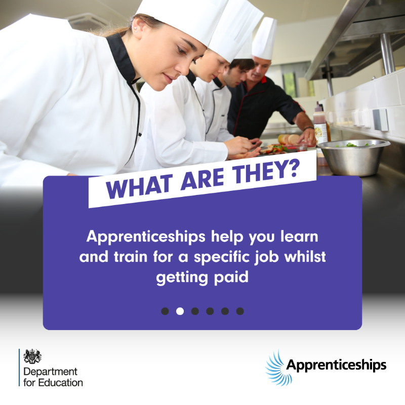educationgovuk's tweet photo. Exam results are right around the corner.

Could an apprenticeship be the right next step for you?

Here's everything you need to know 👇