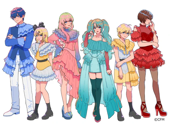 ローソンにて8月29日から始まる『初音ミク16th Birthdayくじ』イラストを描かせて頂きました!ミクちゃん達を描けて幸せです!是非チェックしてね!  