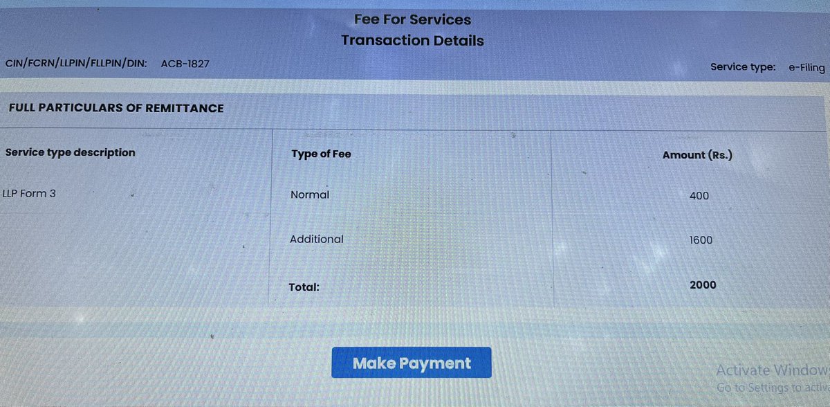 CS_Nikhilsoni's tweet photo. @HelpdeskMCA21V3 
@LTIMindtreeOFCL @nsitharaman @icsi_cs 
Complaint No FO_20230606877085 solved just on 04.08.2023. Now on filing LLP Form 3, system calculate additional fees. Why stakeholder is responsible ? https://t.co/my9IopHGry