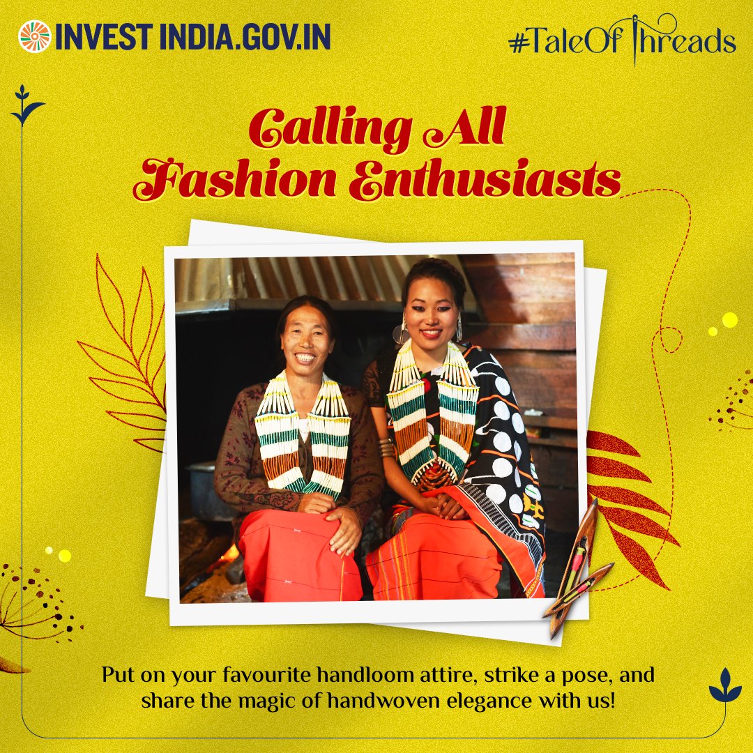 investindia's tweet photo. Embrace the beauty of handlooms and share your fashionable selfie with us.πΈ
Tag us to spread the magic of handlooms.
Know more π https://t.co/FAzKVEHq7h
#InvestInIndia #HandloomSelfie #NationalHandloomDay #MyHandloomMyPride #TaleOfThreads #FashionEnthusiasts @makeinindia https://t.co/KkweOVXxMe