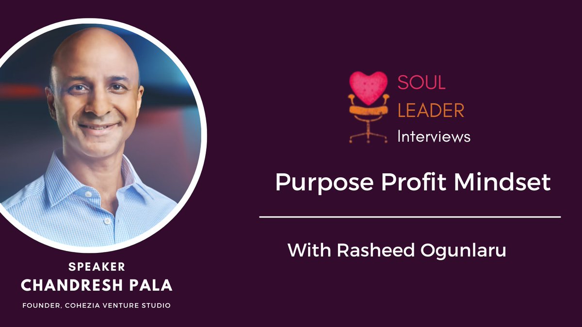 Coconnex's tweet photo. 📢Soul Leader Interview is out!! @chandreshpala speaks on purpose-driven business, transformative impacts, and heart-centered leadership with @RasheedOgunlaru🚀 #Leadership #transformation >> https://t.co/5T9qoUg57E https://t.co/iMqsEHk67m