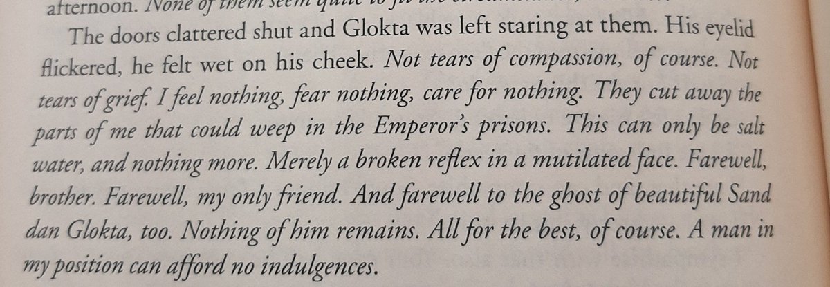 mmfs2015's tweet image. #firstlaw
Bro! 
I knew that This story written by Lord Grimdark himself but I didn't expect that everyone will be done dirty like this by the end even the "good guys"
I feel bad for Jezal in specific, he was dealt a shit hand even though he's the one transformed the most
&amp;amp; my fav