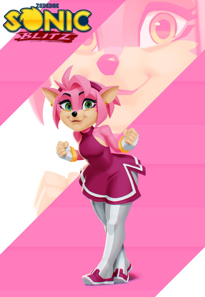 Hammering into the Blitz Round 4: it's Amy Rose! #SonicTheHedgehog