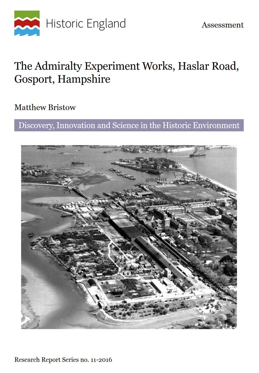 eric_180uk's tweet photo. Morning #heritage fans!  Here's a little treat to brighten your Monday morning, my long embargoed report on the Admiralty Experiment Works at Gosport.  https://t.co/6oAYkVosvO  Come on, who doesn't love a bit of hydrodynamic research before lunch?!  #Gosport #Haslar #military https://t.co/bSAC7DdhRo