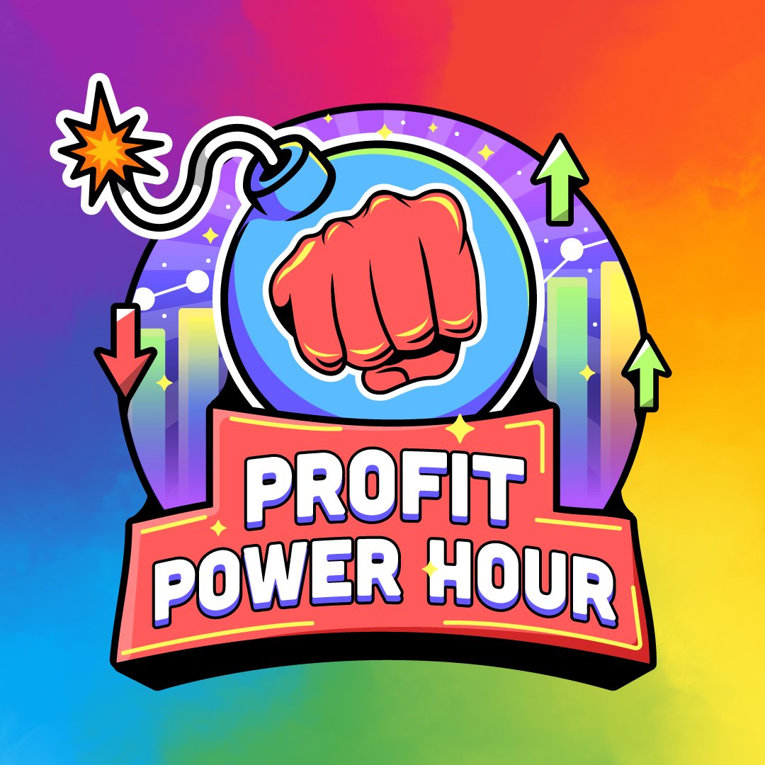 Presenting Profit Power Hour ✊💣 - This is when DYOR gives you actual Gainz Brought to you by: @pukecast 🤝 @Tribe3Official 🤝 @PocketUniverseZ 🤝 @Mintify 🤝 @rugradio 🧵👇
