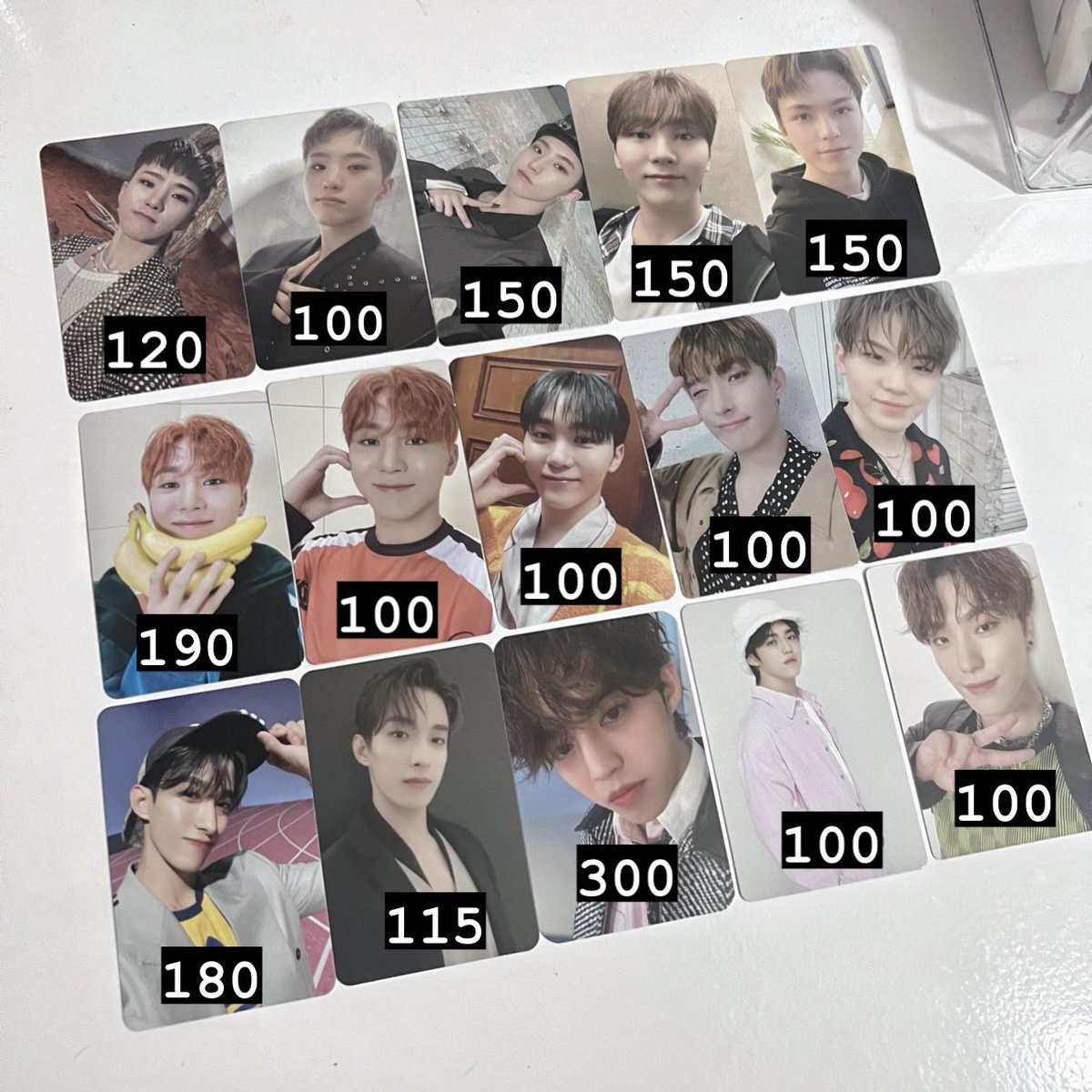 wts lfb ph

    svt assorted pc set (mostly the8)

     🛒 5,460 php (5,400 payo)

     🖇️ x sensitive ; can look for kahati
     🖇️ can tingi pcs from second pic

# seventeen 세븐틴 hoshi seungkwan vernon woozi scoups dino mh hs sk vn wz sc dn poca photocards