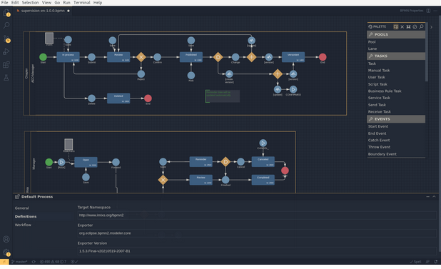 Open BPMN V1.0.12 Published!
Today we published the latest version of the #OpenSource #BPMN Modeller Open BPMN.
The new version includes a lot of bugfixes and improvements.
The modeller can be used with #VSCode and installed from the Marketplace.
open-bpmn.org