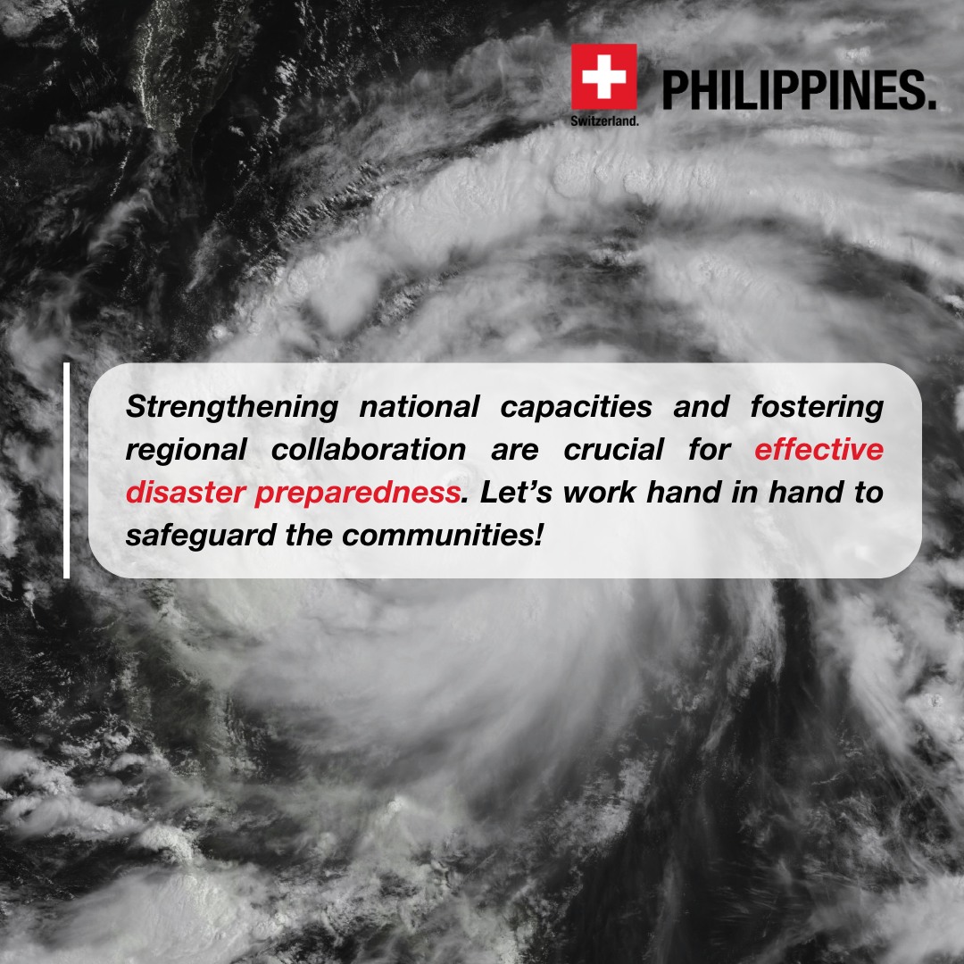 🇨🇭 and the @AHACentre continue to be ready to respond to disasters in the @ASEAN region. Last week we supported the @civildefensePH to provide more than 1’000 family kits, 5’000 personal hygiene kits, and almost 2’000 shelter tool kits for the people in Luzon🇵🇭. #EgayPH